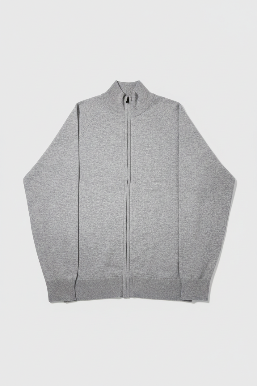 Cardigan grigio fronte 1
