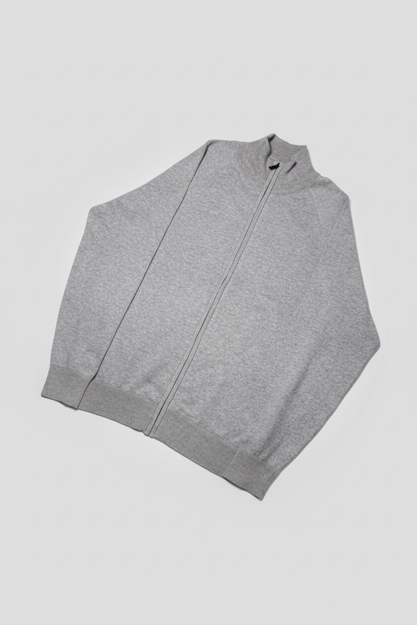 Cardigan grigio fronte 2