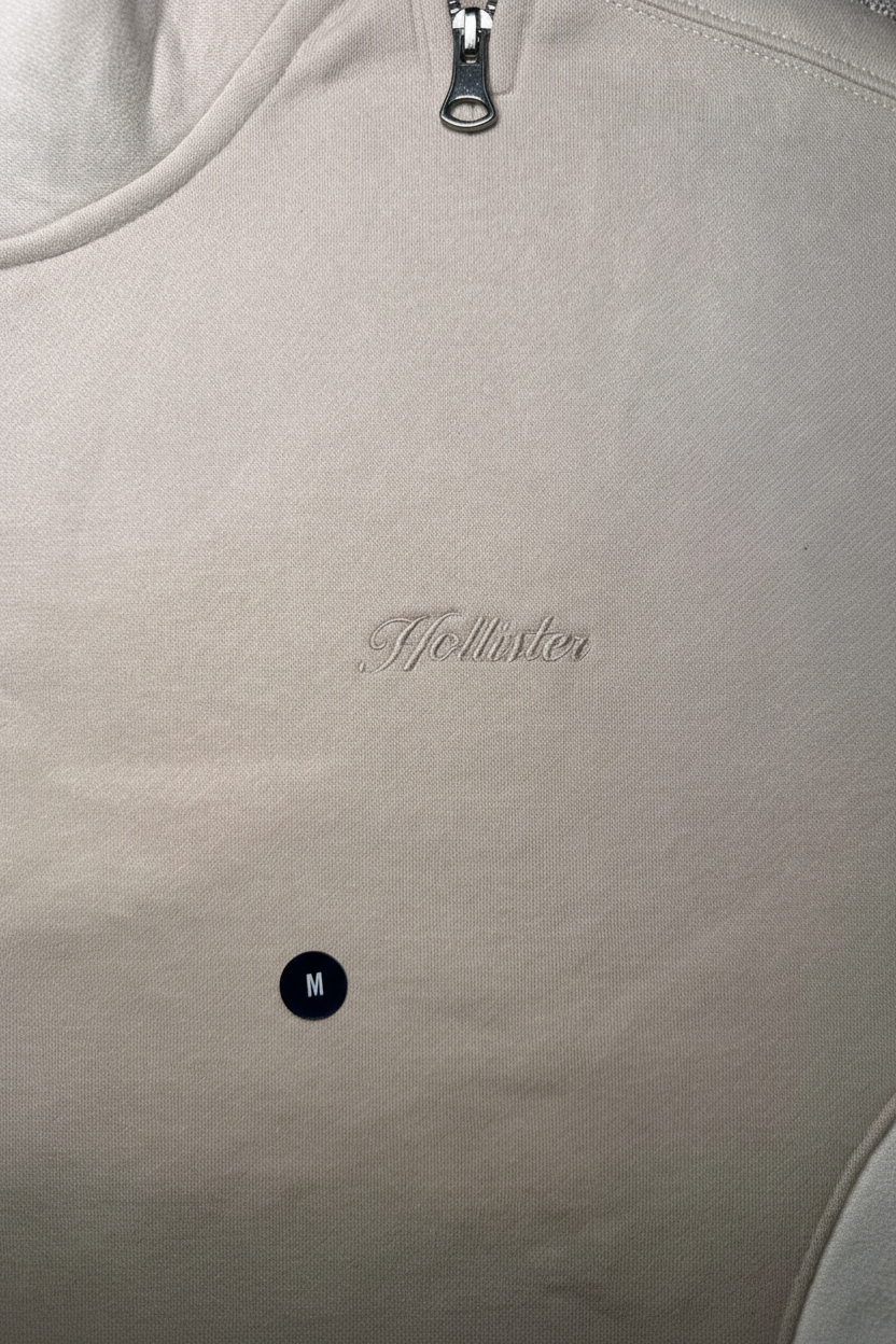 Felpa beige dettaglio