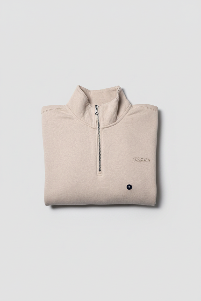 Felpa beige piegata 2