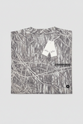 T-shirt girocollo in tessuto pesante con logo e taglio boxy (M)