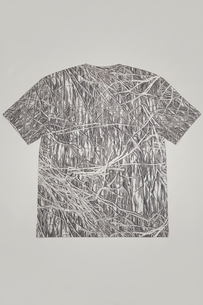 T-shirt girocollo in tessuto pesante con logo e taglio boxy