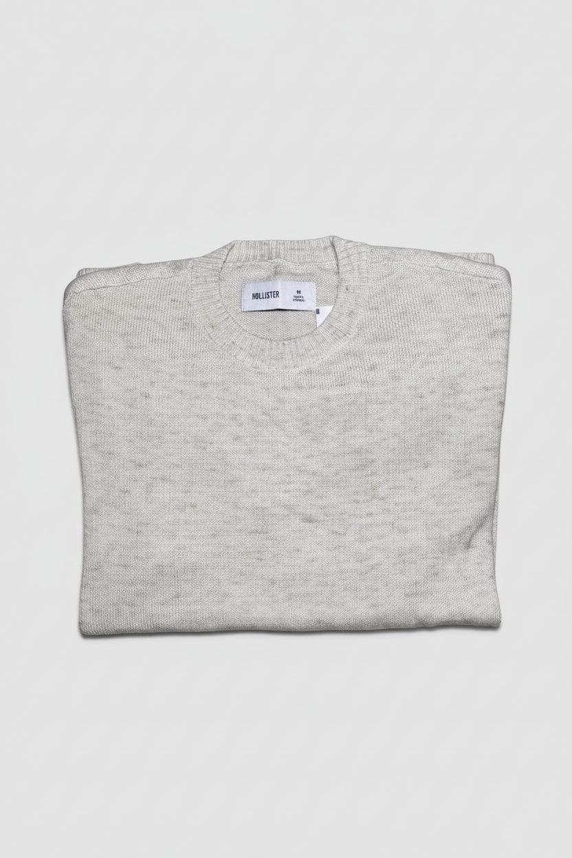 T-shirt in maglia boxy girocollo