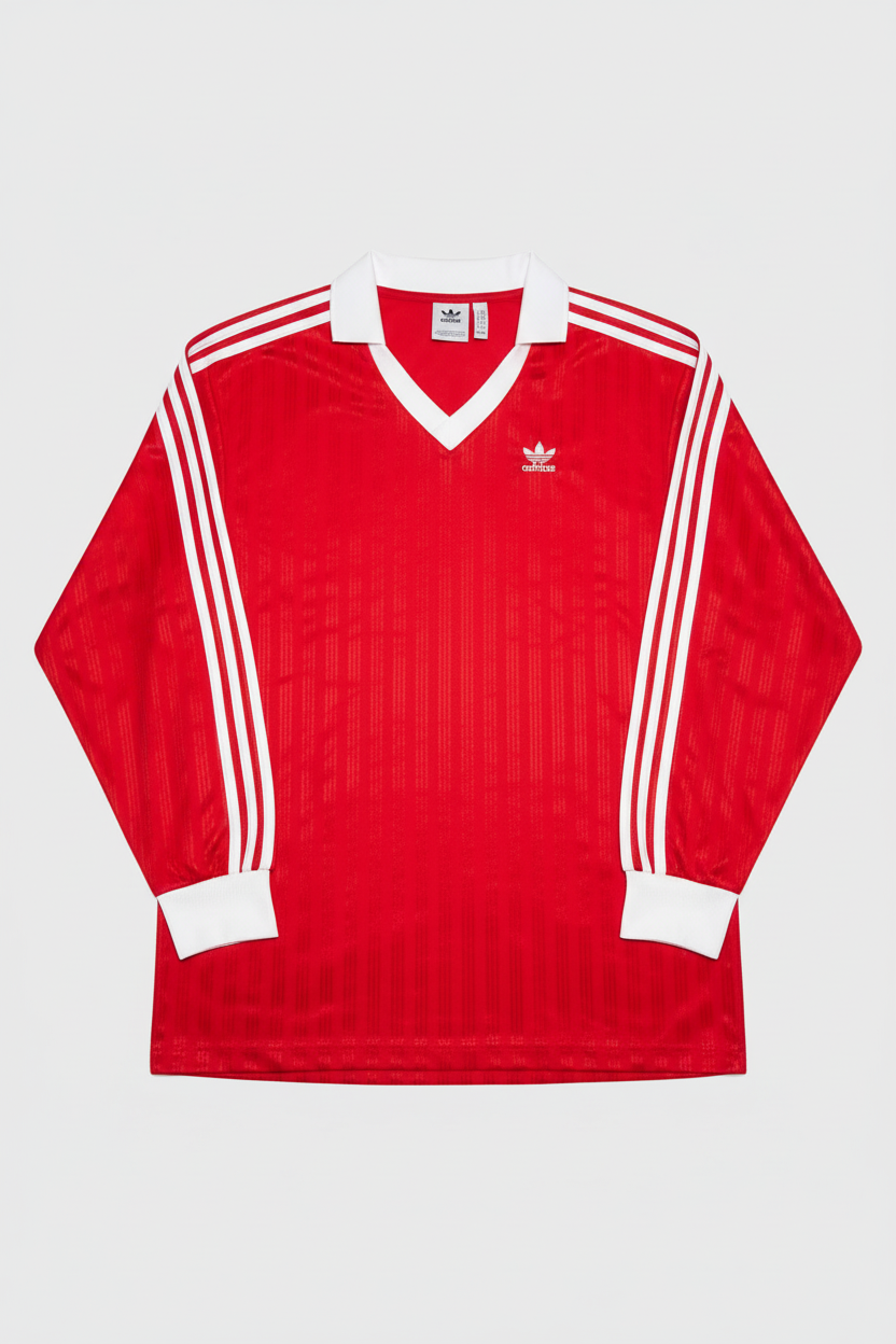 Maglia Maniche Lunghe Adidas Rosso