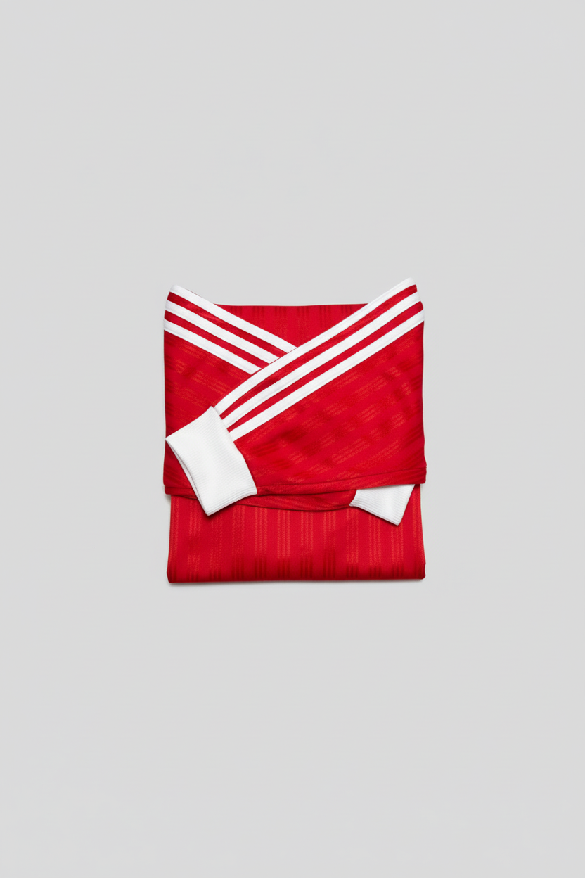 Adidas Red Long Sleeve Shirt