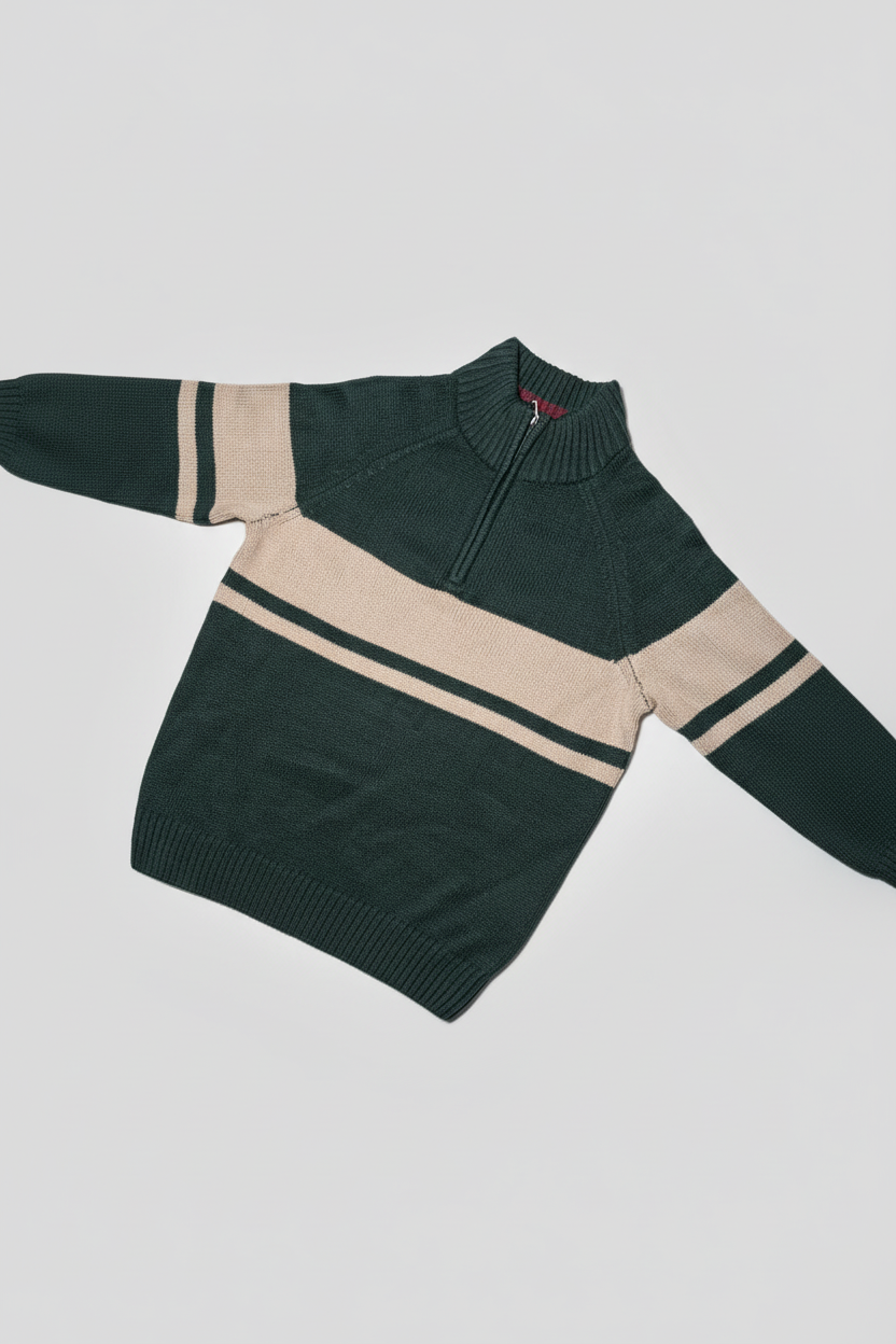 Maglione verde beige 2