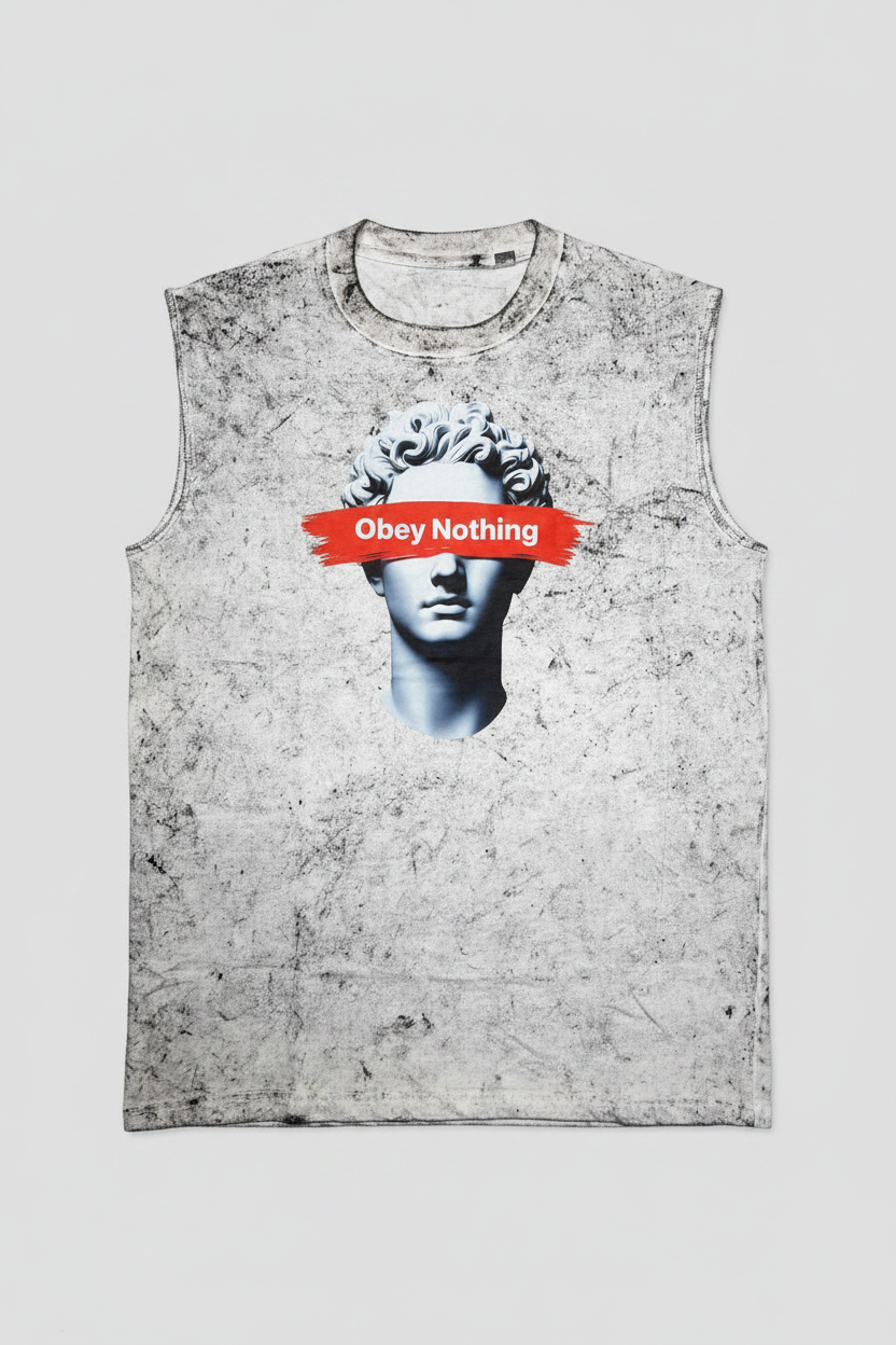 AW TANK OVERSIZED FIT (OBAY NOTHING) White