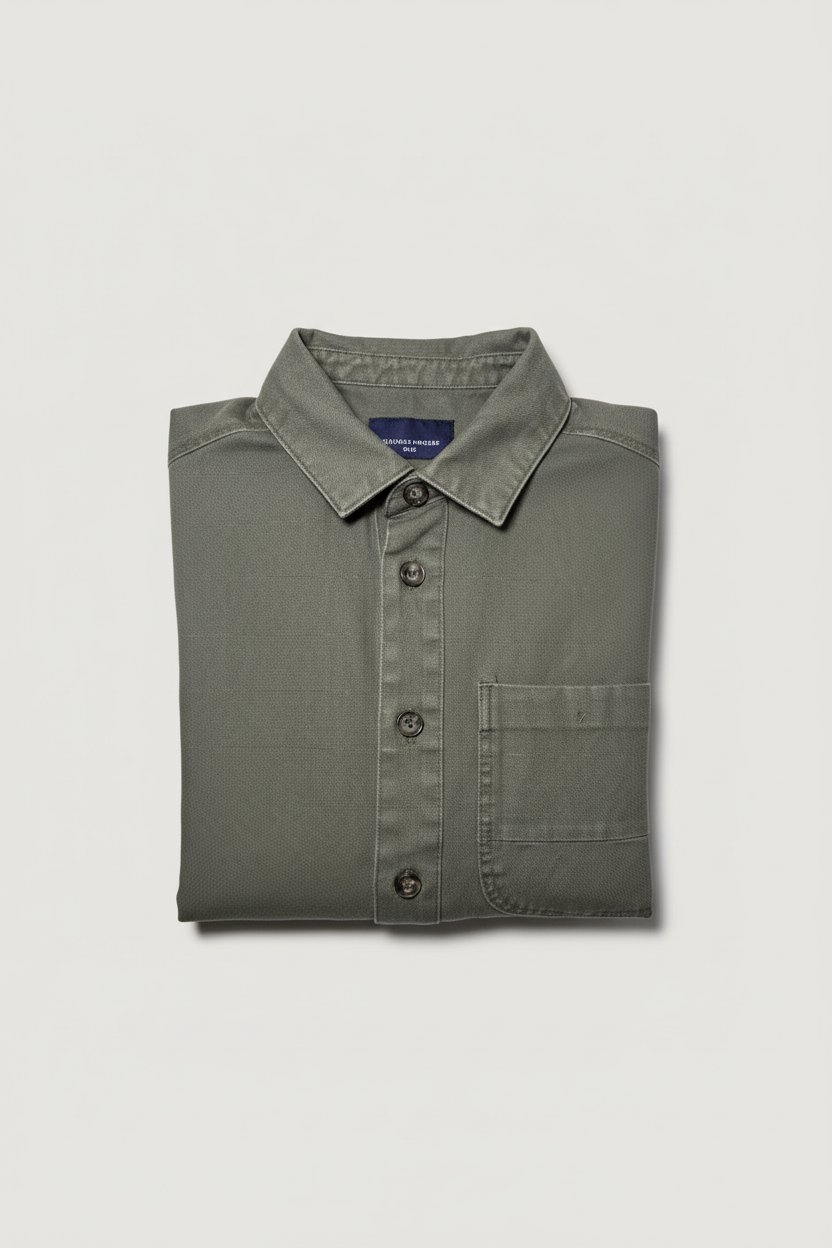Overshirt piegata