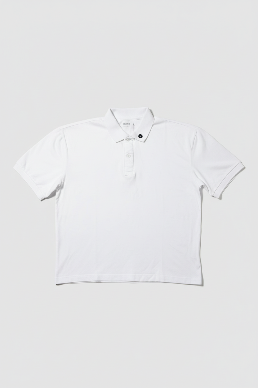 Polo bianca fronte clean