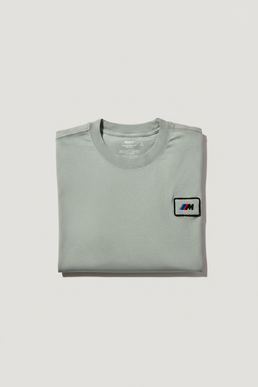 T-shirt slavata Boxy in Tessuto Pesante M Sport