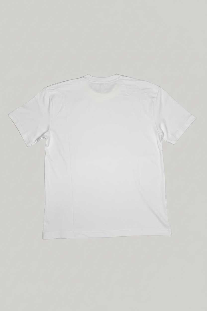 Maglietta rinfrescante boxy con logo Crema (L)